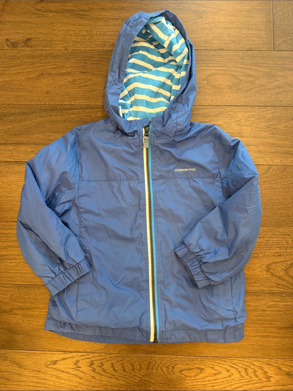 London Fog Boys Blue Raincoat Size Small -   C52-068